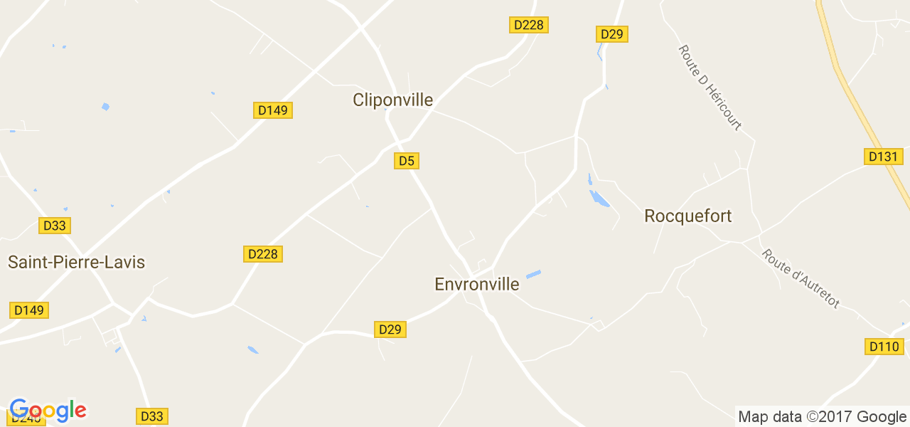 map de la ville de Envronville