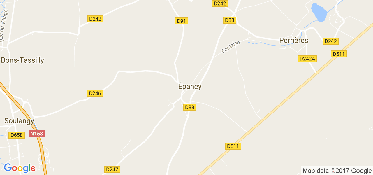 map de la ville de Épaney