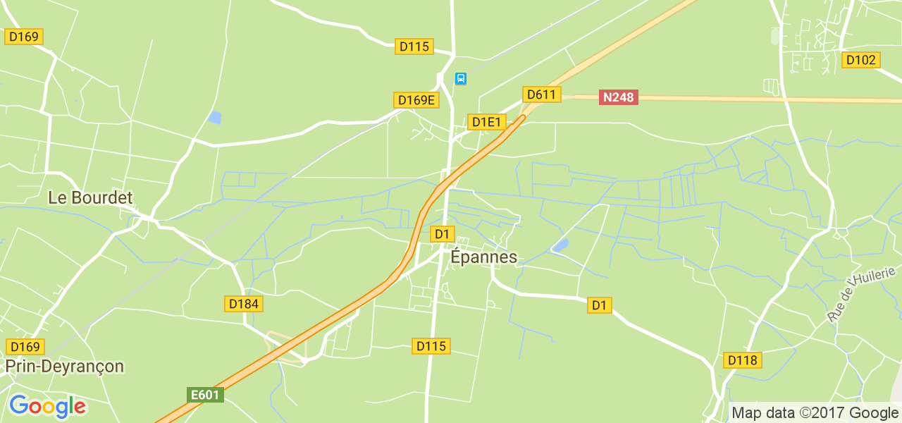 map de la ville de Épannes