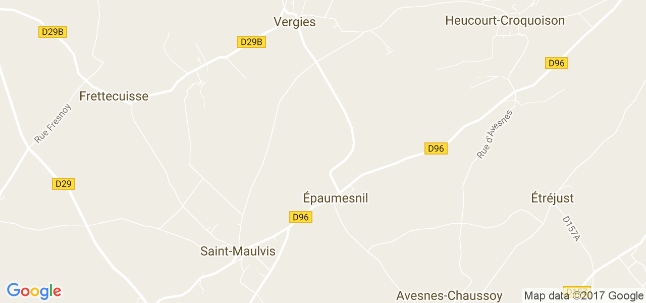 map de la ville de Épaumesnil