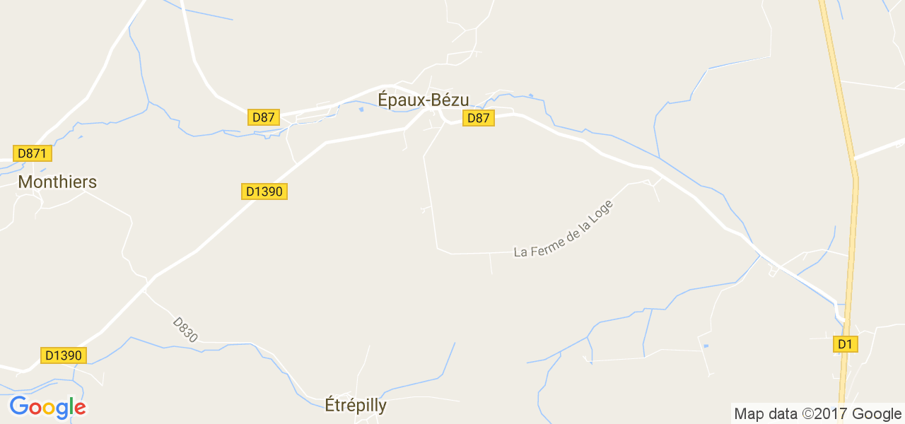 map de la ville de Épaux-Bézu