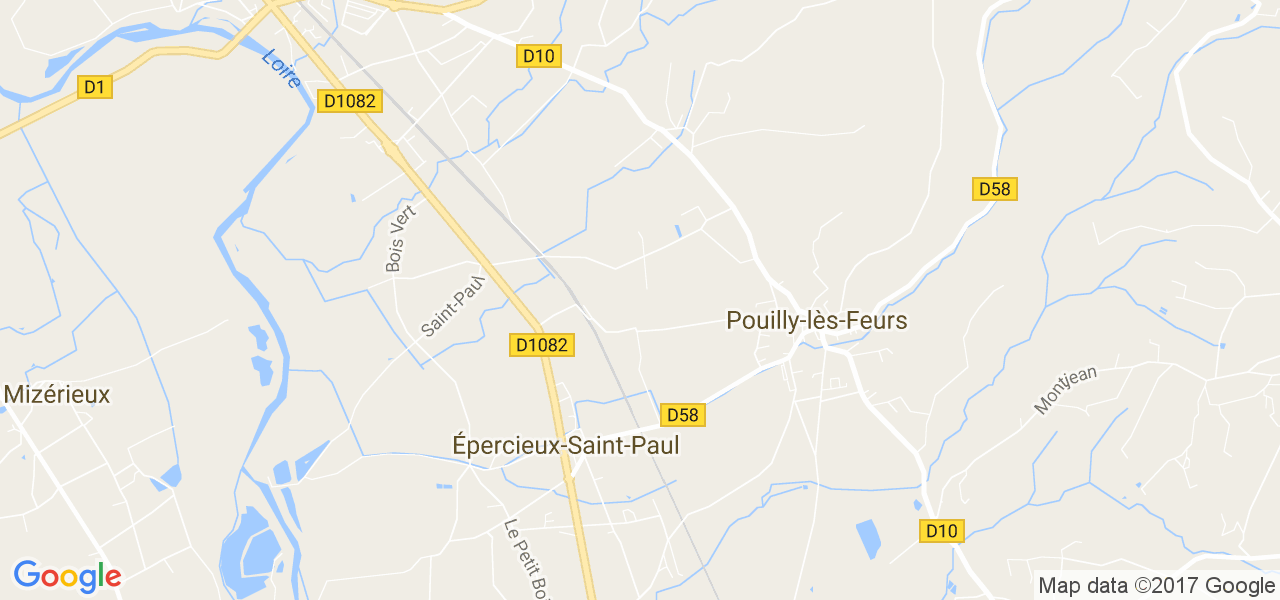 map de la ville de Épercieux-Saint-Paul