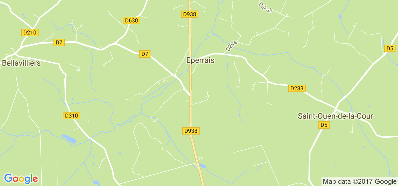 map de la ville de Eperrais