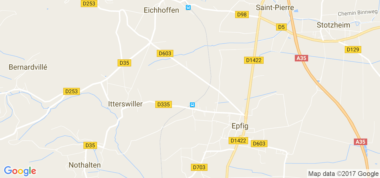 map de la ville de Epfig