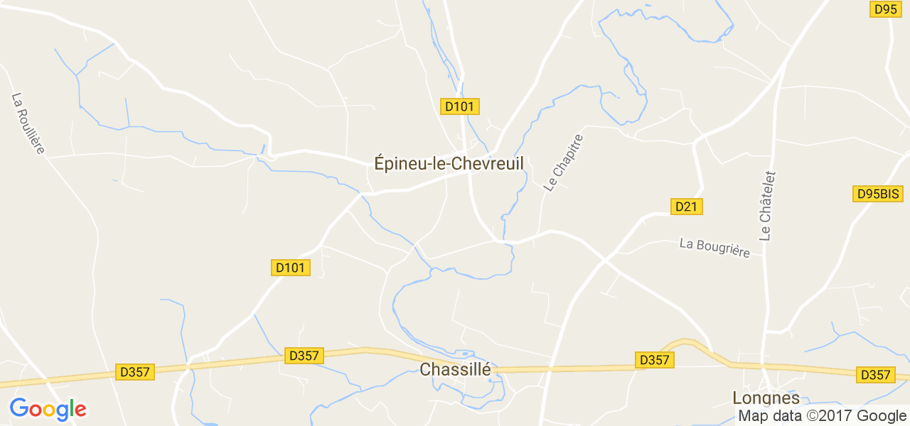 map de la ville de Épineu-le-Chevreuil