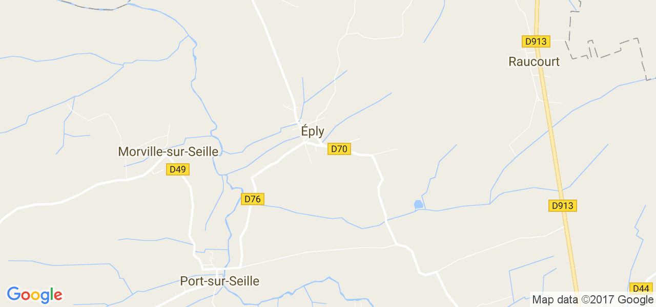 map de la ville de Éply