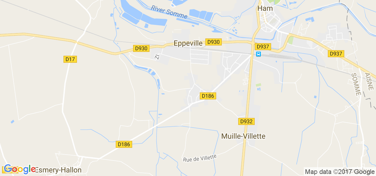 map de la ville de Eppeville