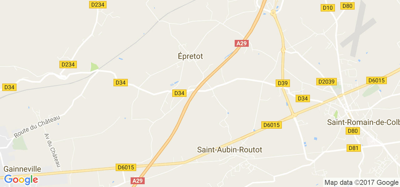 map de la ville de Épretot