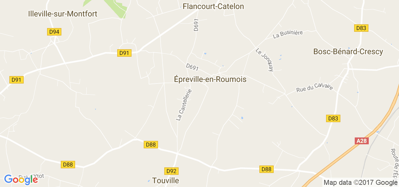 map de la ville de Épreville-en-Roumois