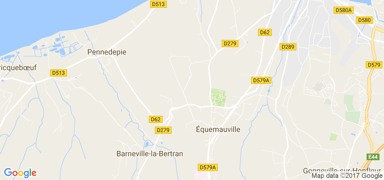 map de la ville de Équemauville