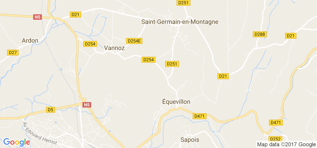 map de la ville de Équevillon