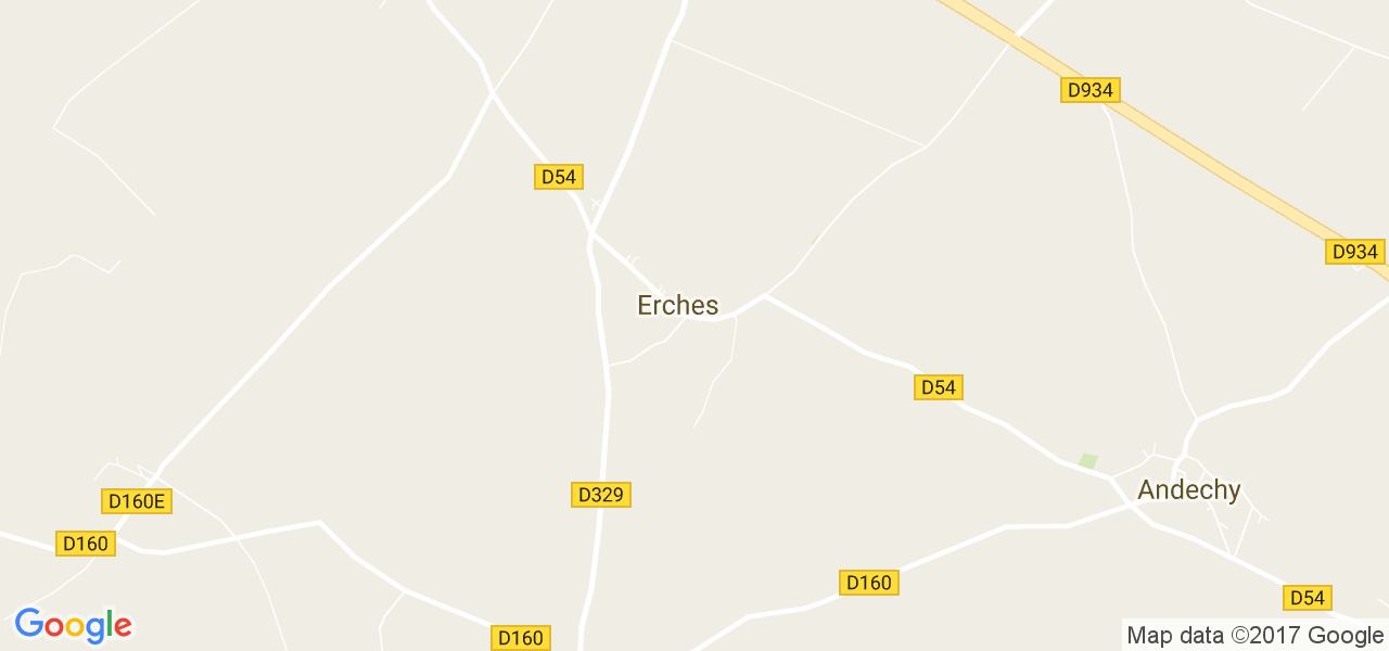 map de la ville de Erches