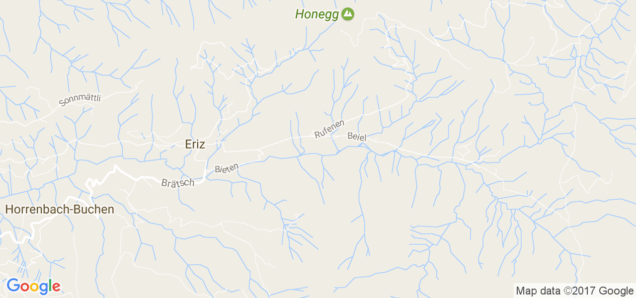 map de la ville de Eriz