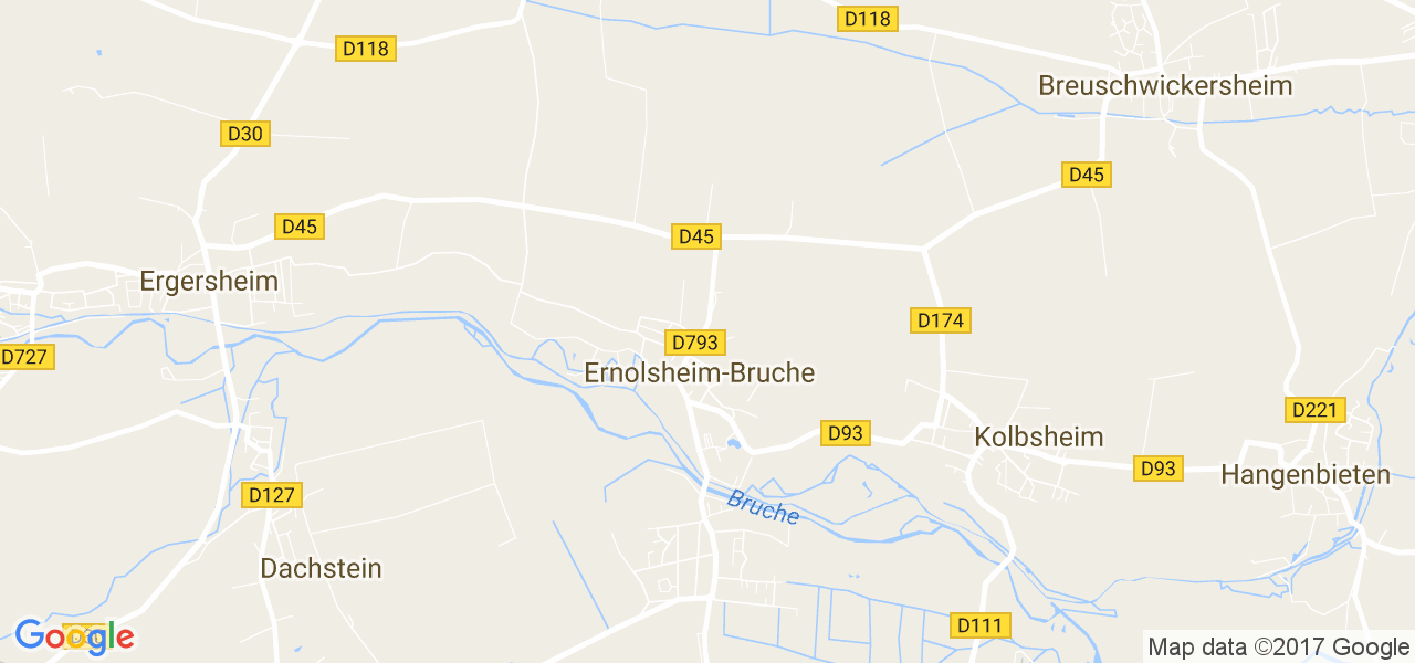 map de la ville de Ernolsheim-Bruche