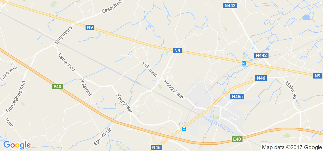 map de la ville de Erondegem