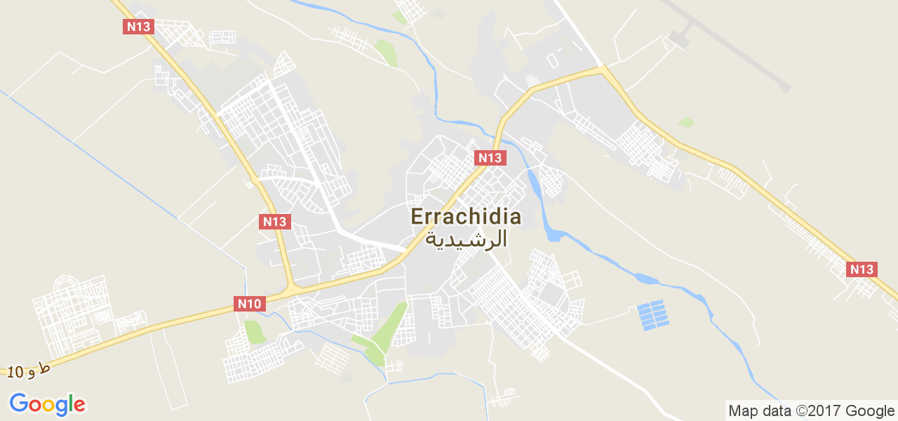 map de la ville de Errachidia