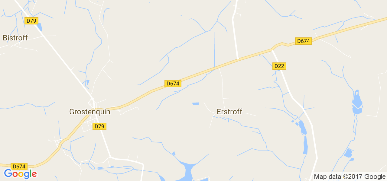 map de la ville de Erstroff