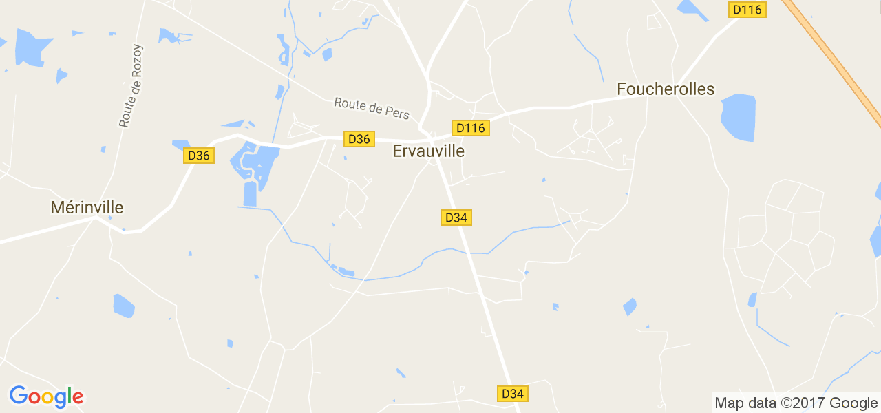 map de la ville de Ervauville