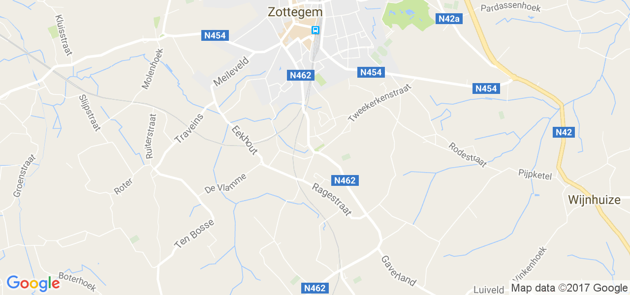 map de la ville de Erwetegem