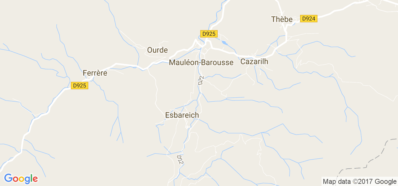 map de la ville de Esbareich