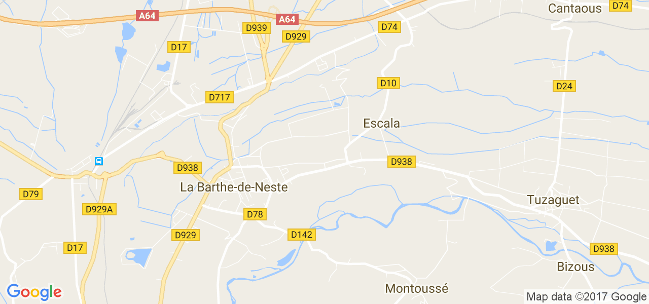 map de la ville de Escala