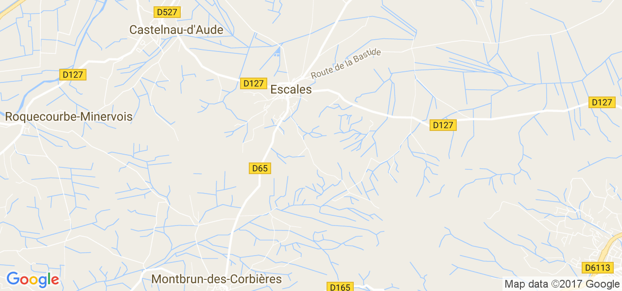 map de la ville de Escales