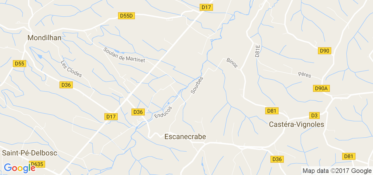 map de la ville de Escanecrabe