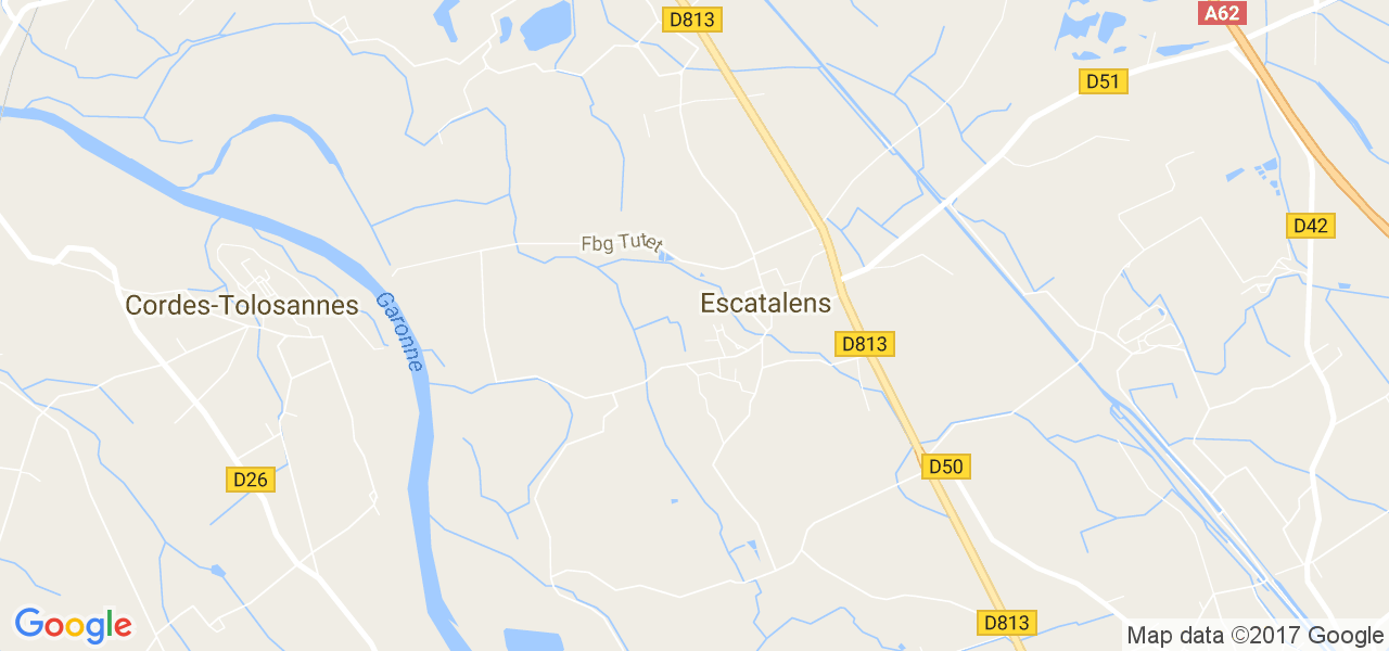 map de la ville de Escatalens