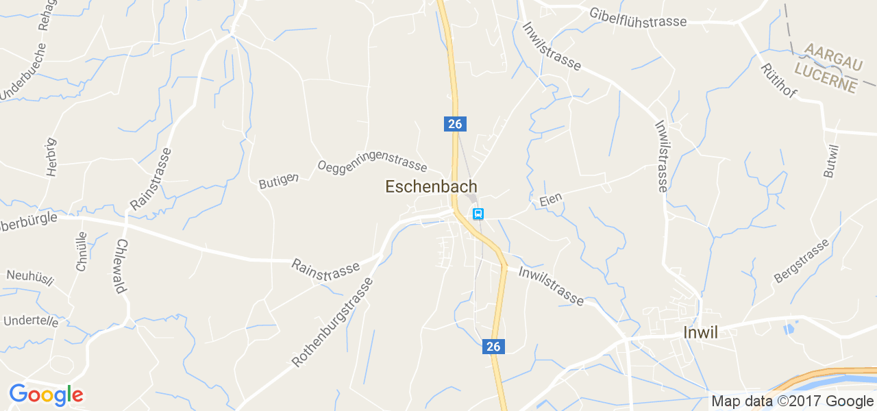 map de la ville de Eschenbach