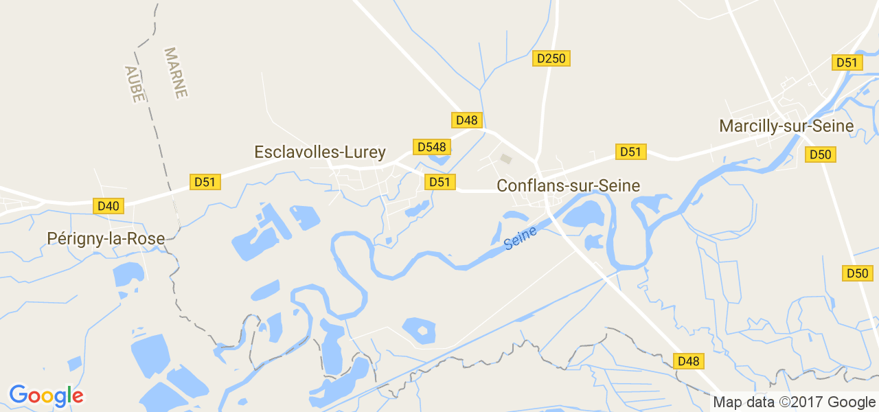 map de la ville de Esclavolles-Lurey