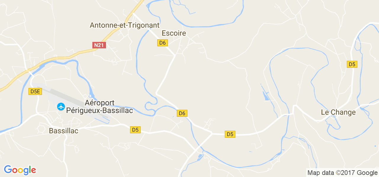 map de la ville de Escoire