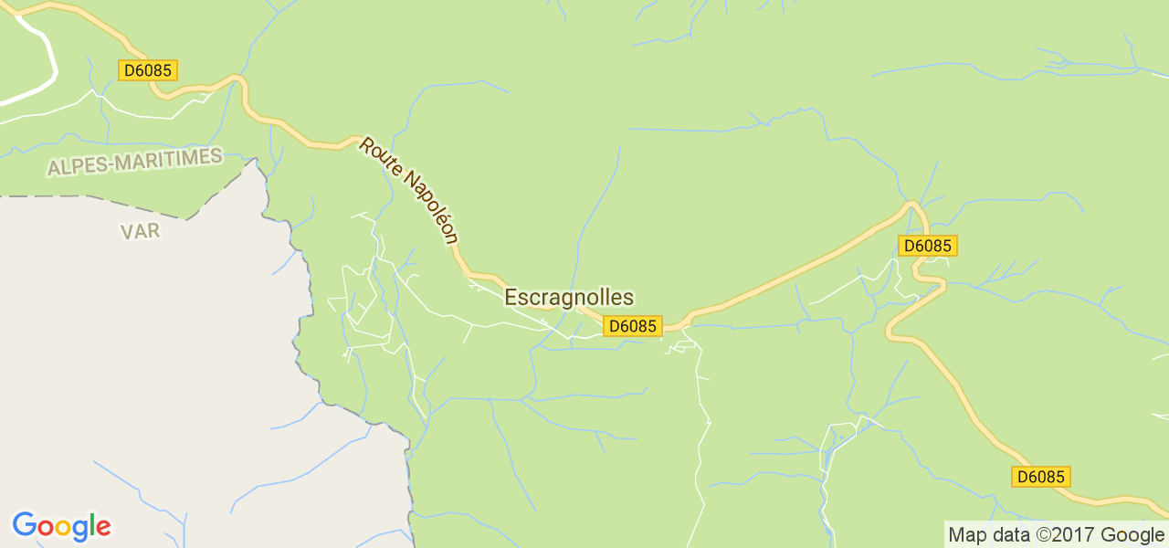 map de la ville de Escragnolles
