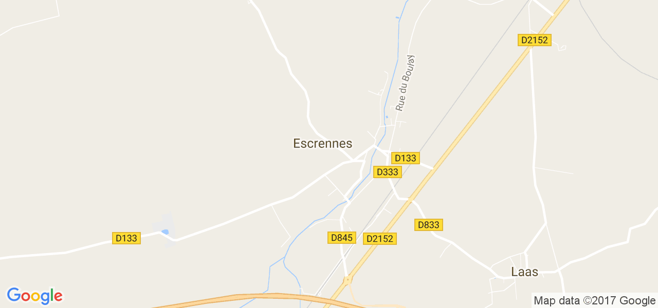 map de la ville de Escrennes