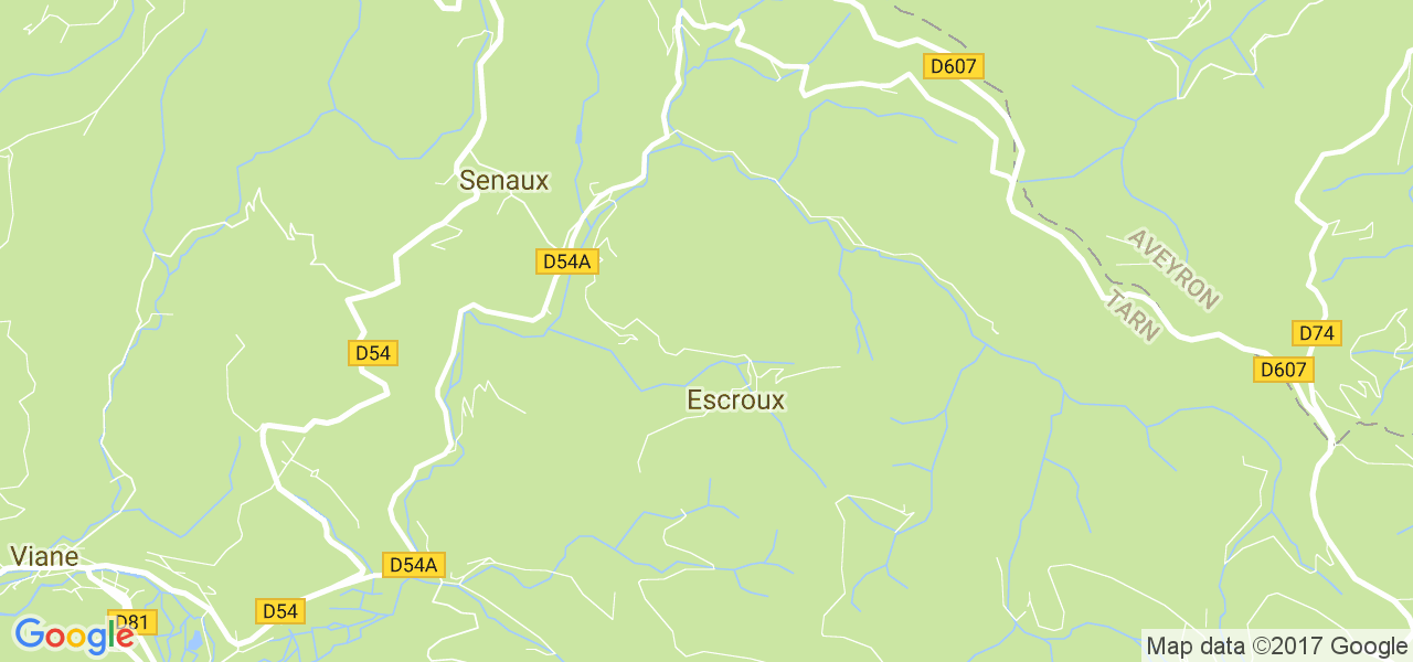 map de la ville de Escroux