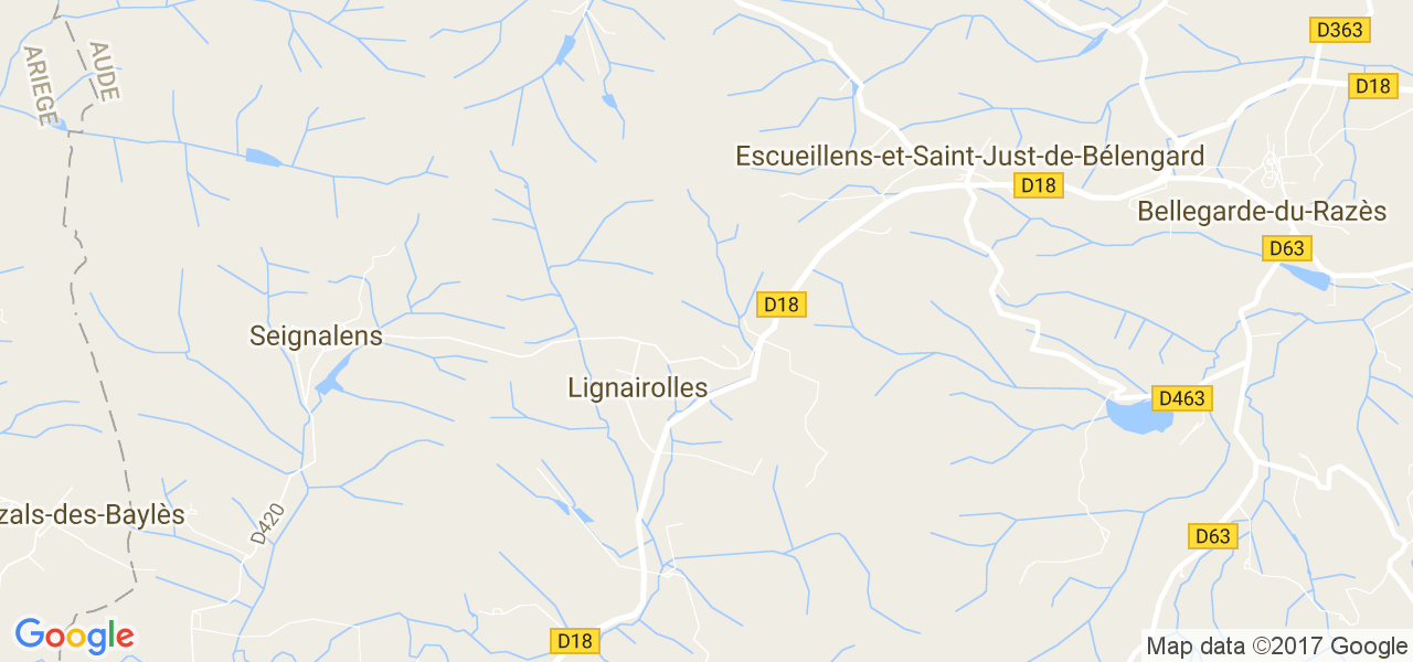 map de la ville de Escueillens-et-Saint-Just-de-Bélengard