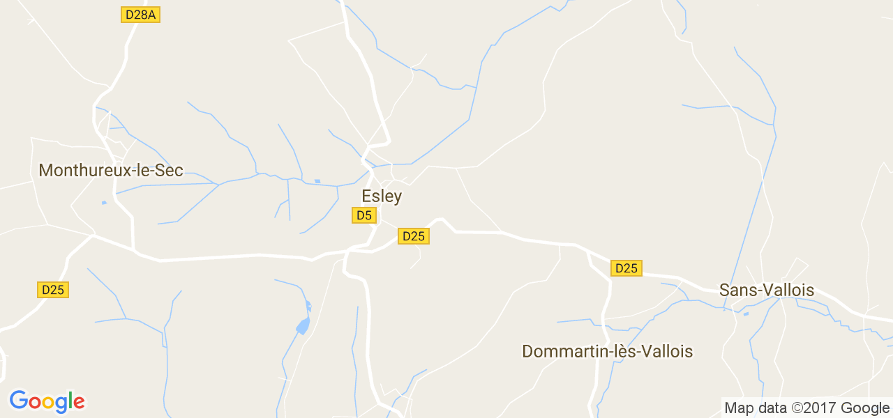 map de la ville de Esley