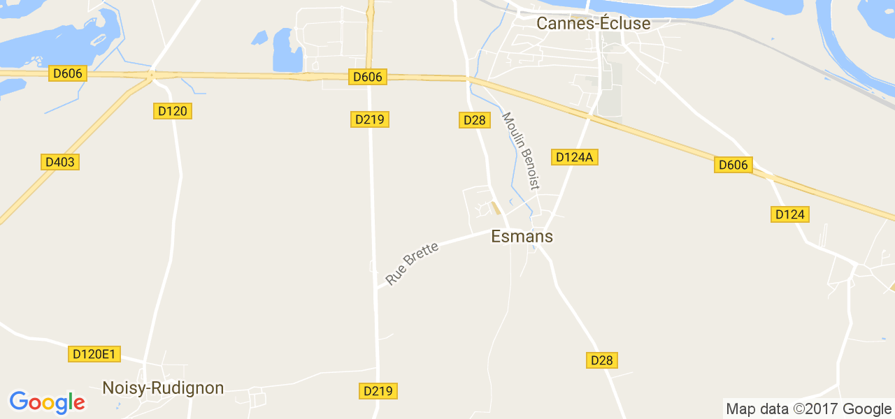 map de la ville de Esmans