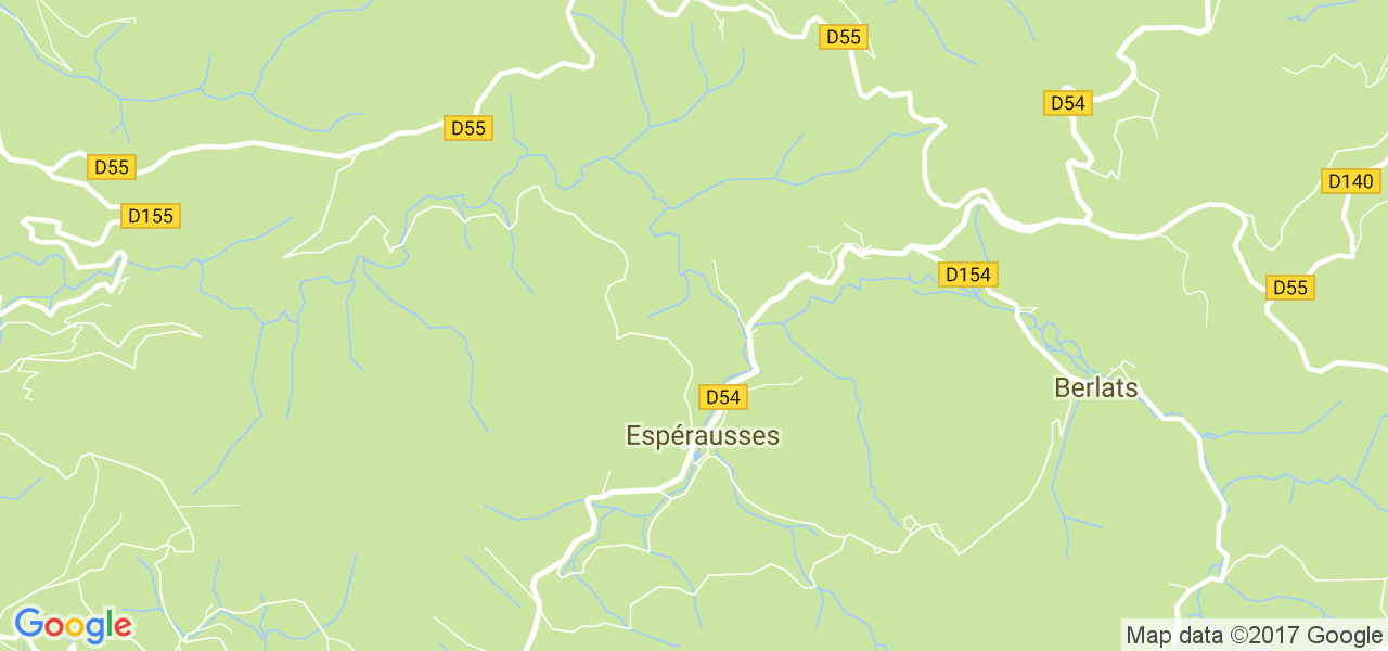 map de la ville de Espérausses