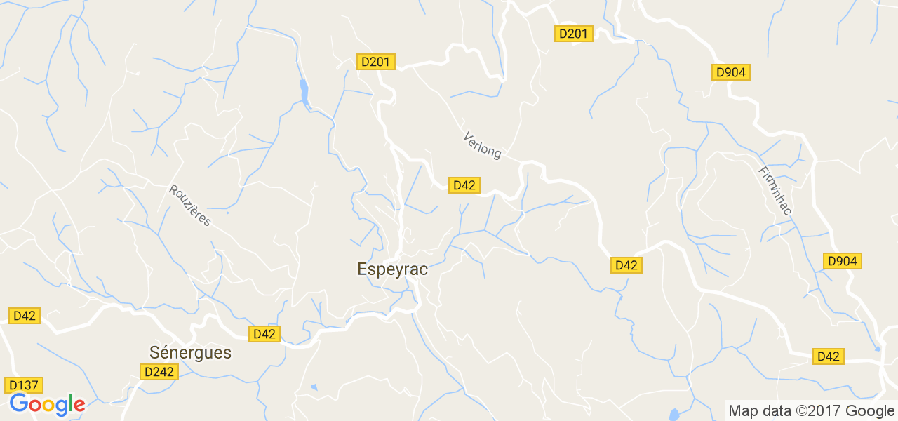 map de la ville de Espeyrac