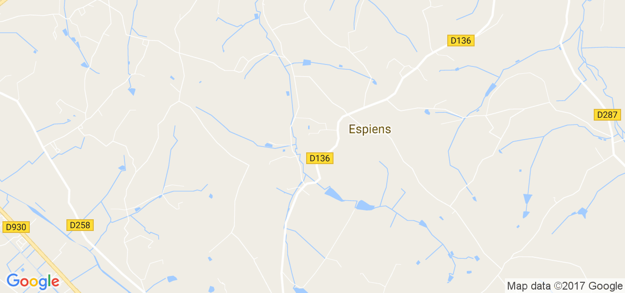 map de la ville de Espiens