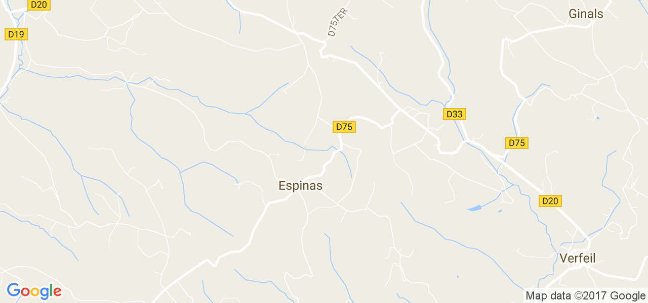 map de la ville de Espinas