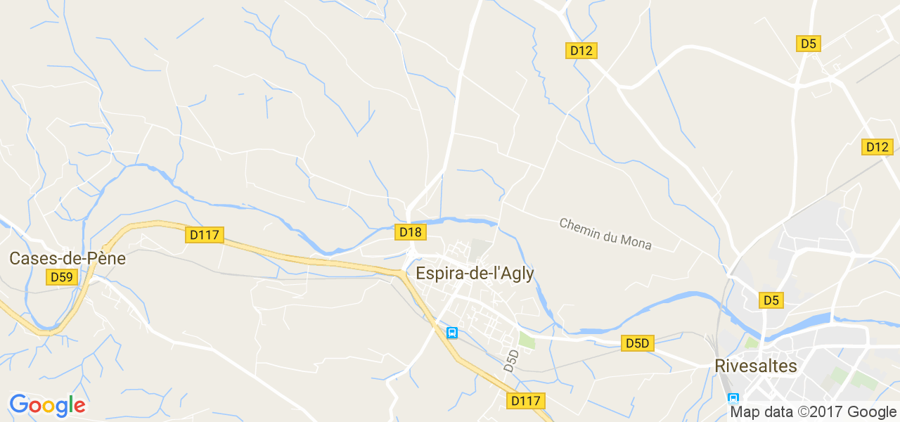 map de la ville de Espira-de-l'Agly