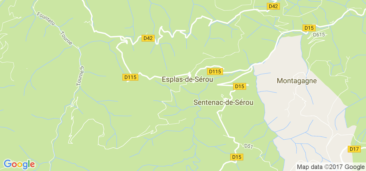 map de la ville de Esplas-de-Sérou