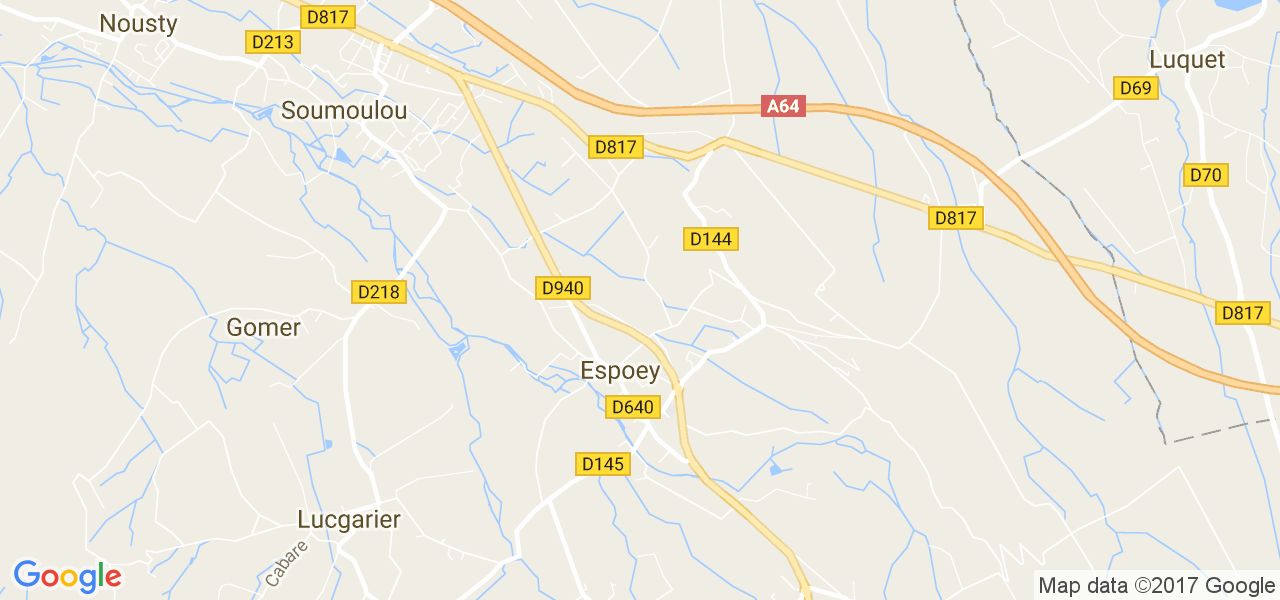 map de la ville de Espoey