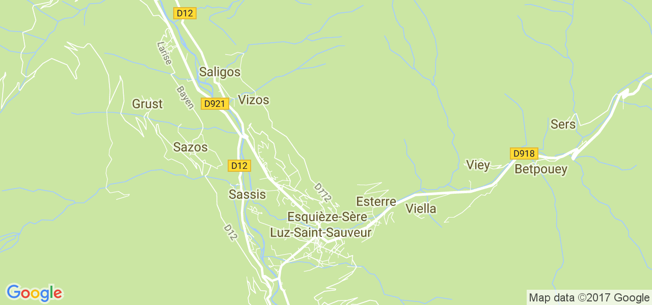 map de la ville de Esquièze-Sère