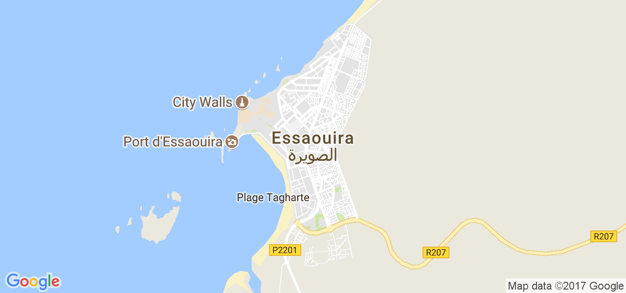 map de la ville de Essaouira