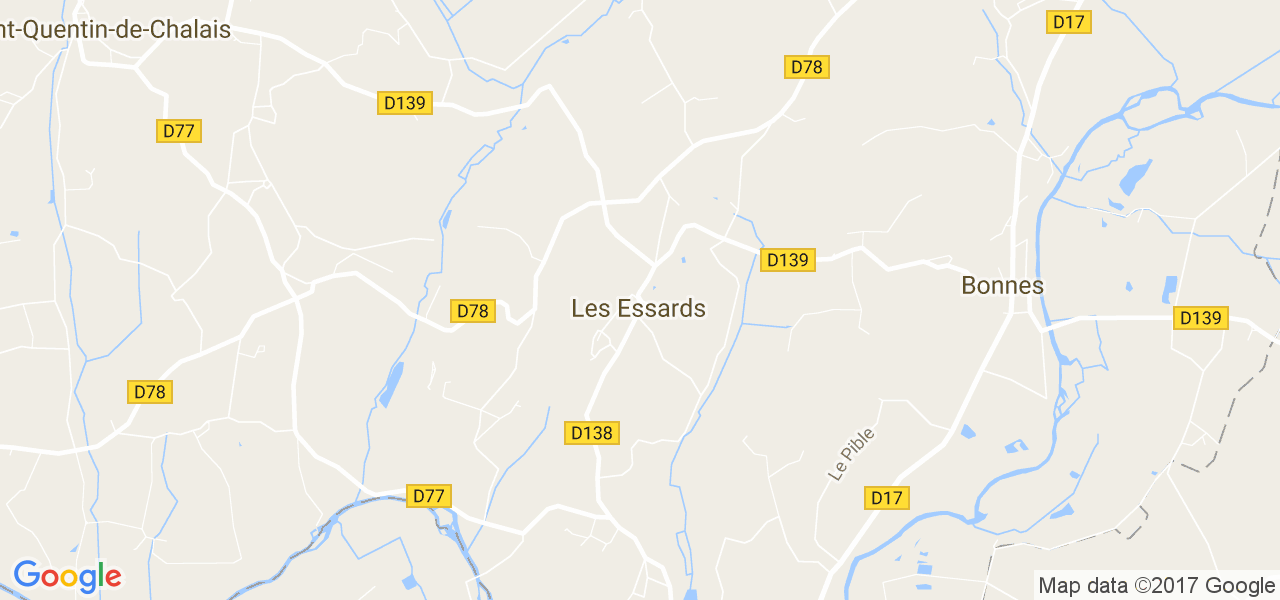 map de la ville de Essards