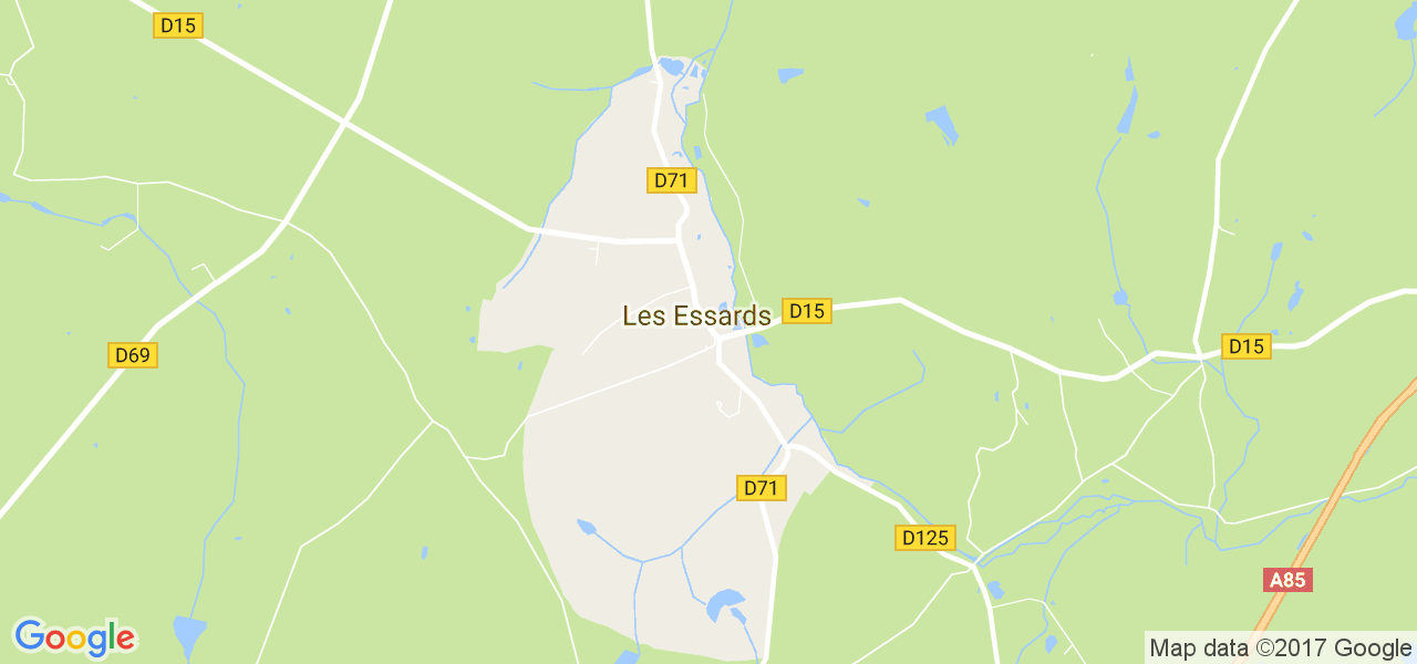 map de la ville de Essards