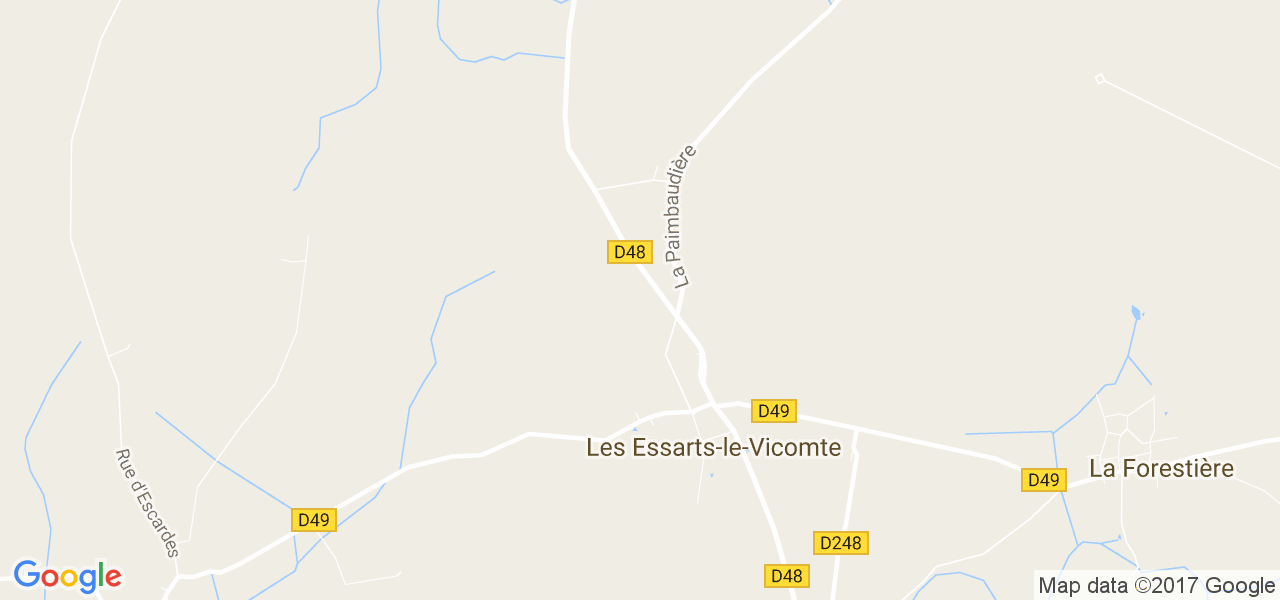 map de la ville de Essarts-le-Vicomte