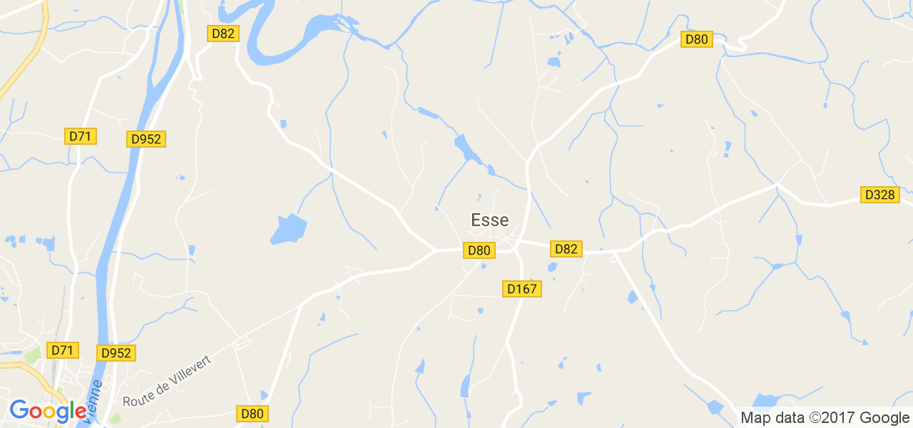 map de la ville de Esse